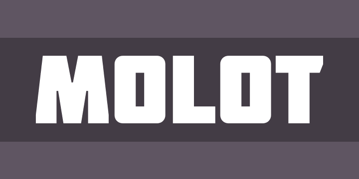 Molot Bold Font preview