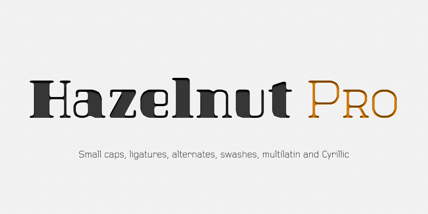 Hazelnut Pro Light Font preview