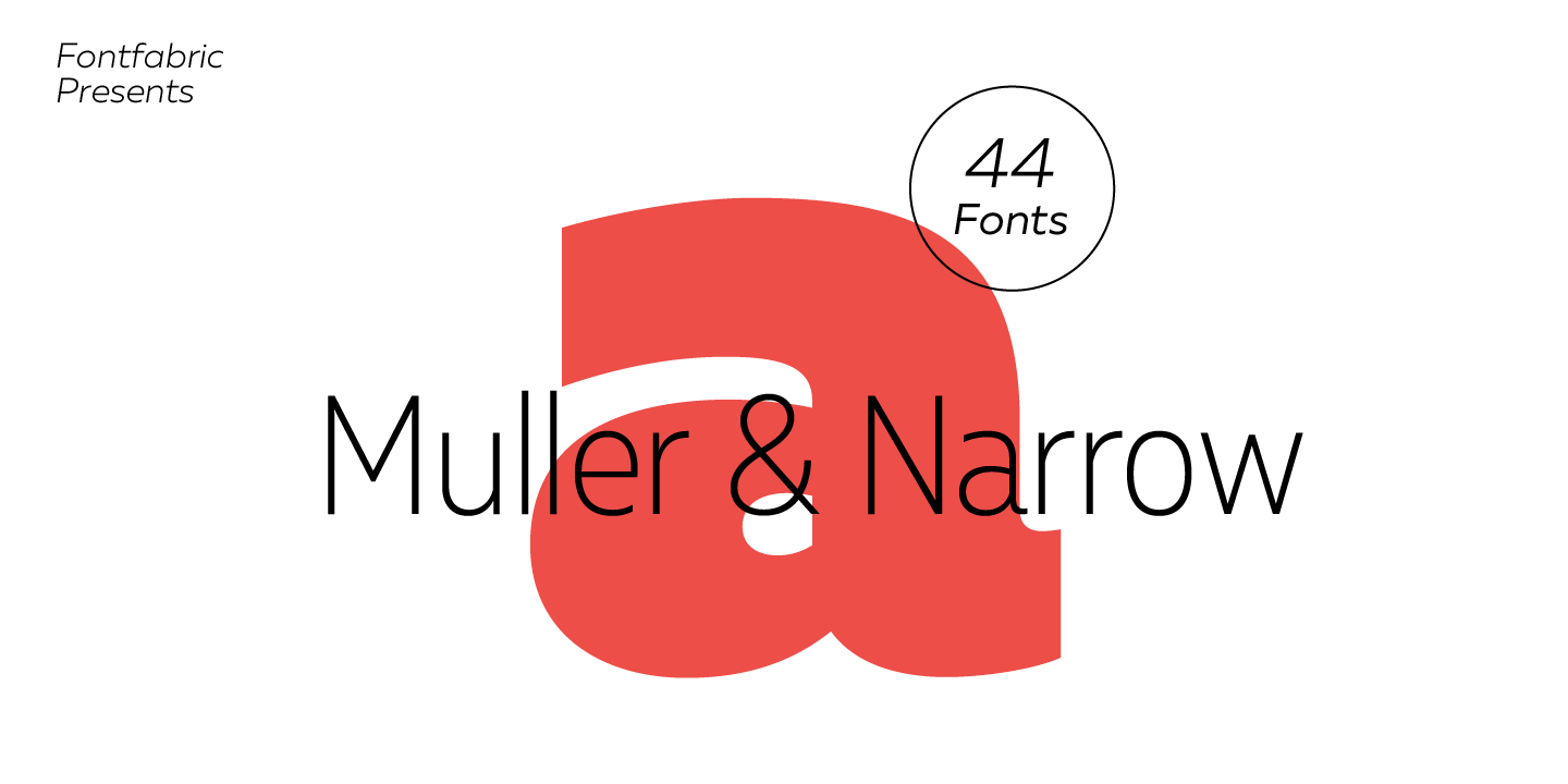 Muller Extra Bold Italic Font preview