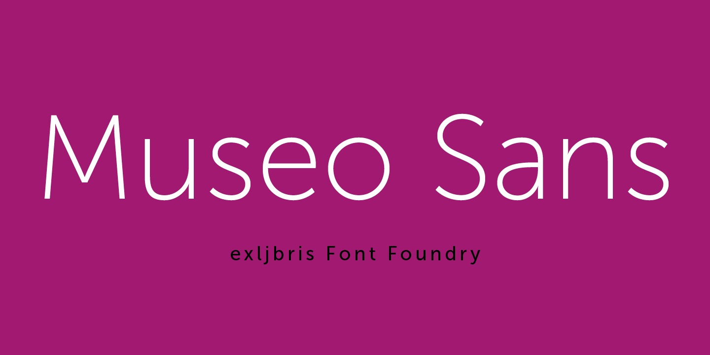 Museo Sans 900 Font preview