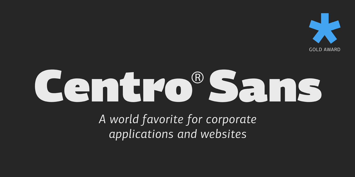 PF Centro Sans Pro Ultra Black Font preview