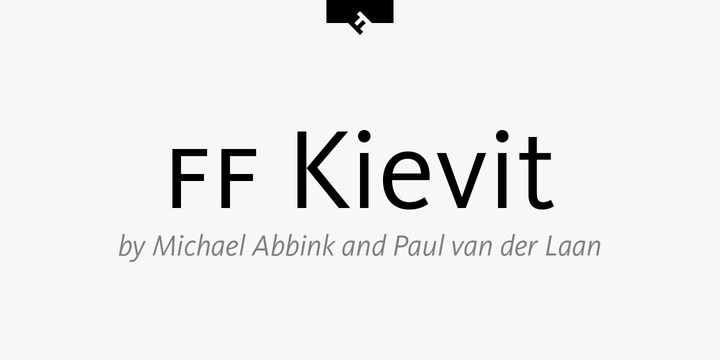 FF Kievit Medium Font preview