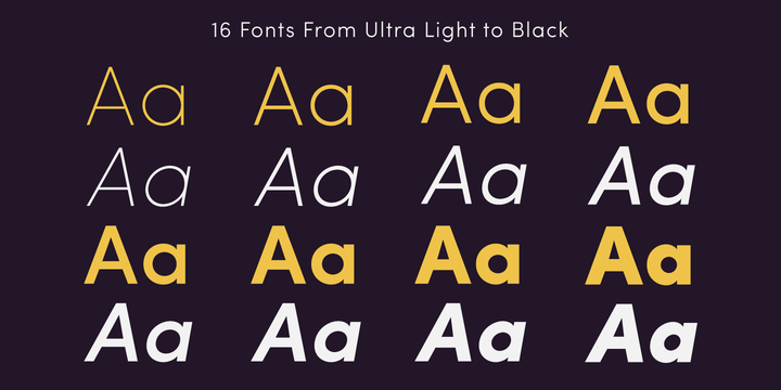 Sofia Pro Ultra Light Italic Font preview