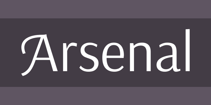 Arsenal Bold Font preview
