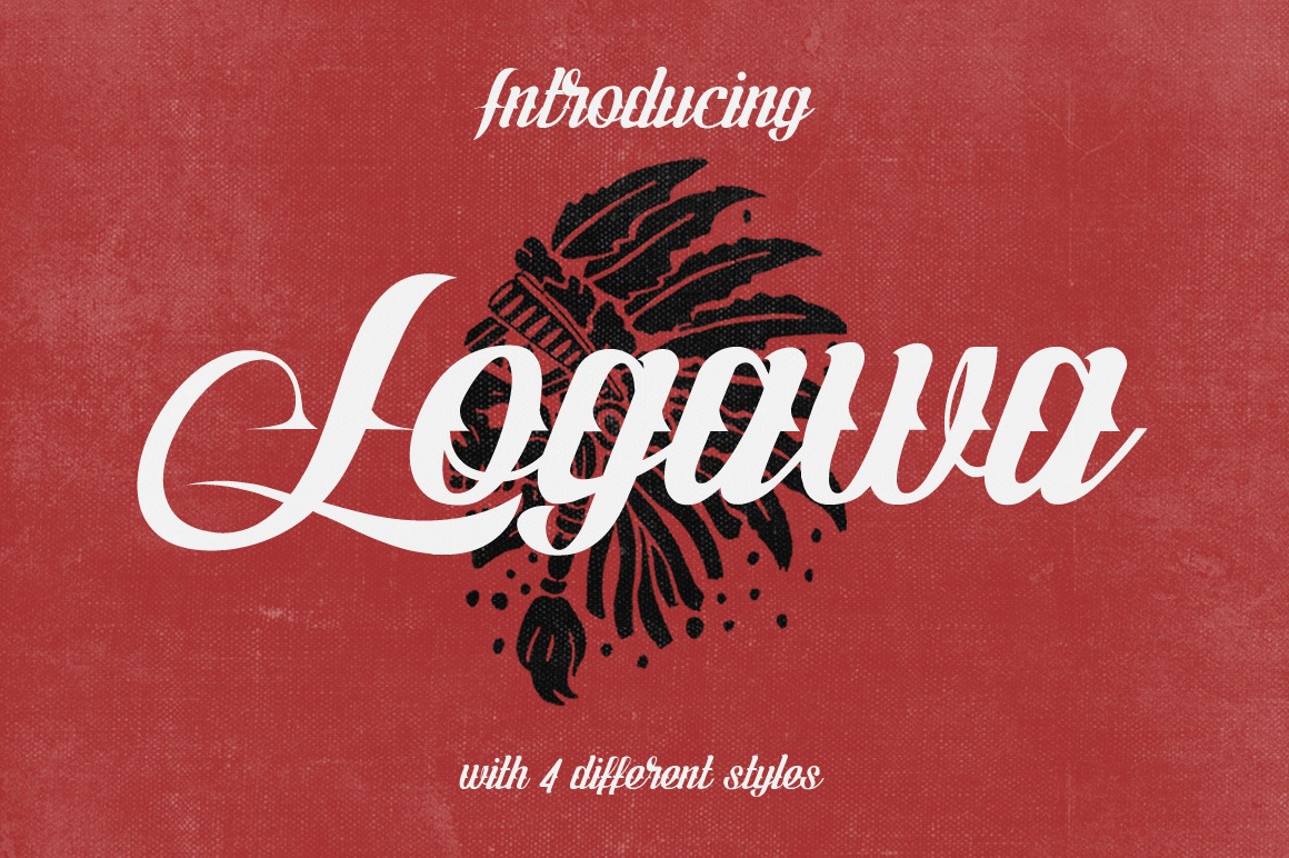 Logawa AltShadow Font preview