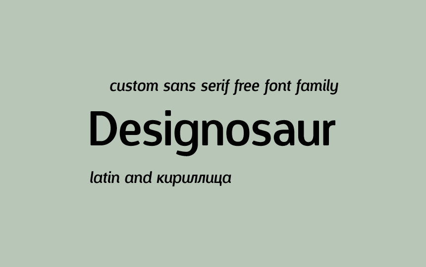 Designosaur Regular Font preview