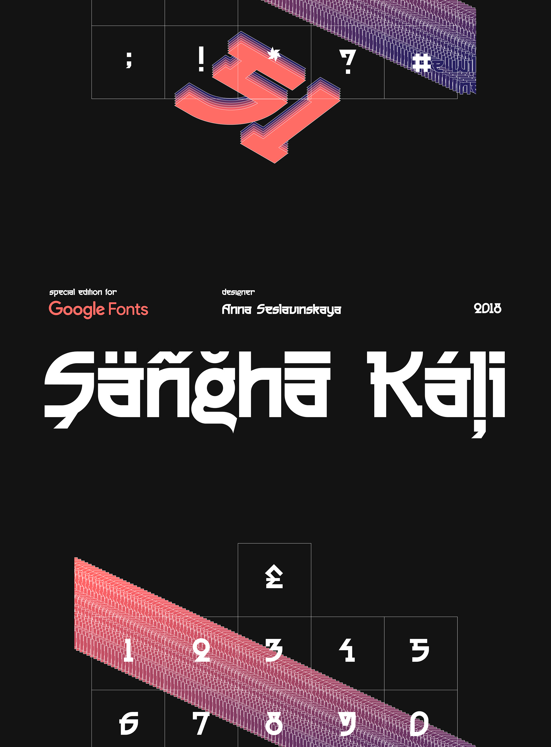 Sangha Kali Regular Font preview