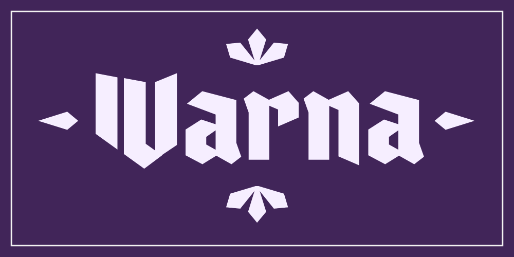 Varna Regular Font preview