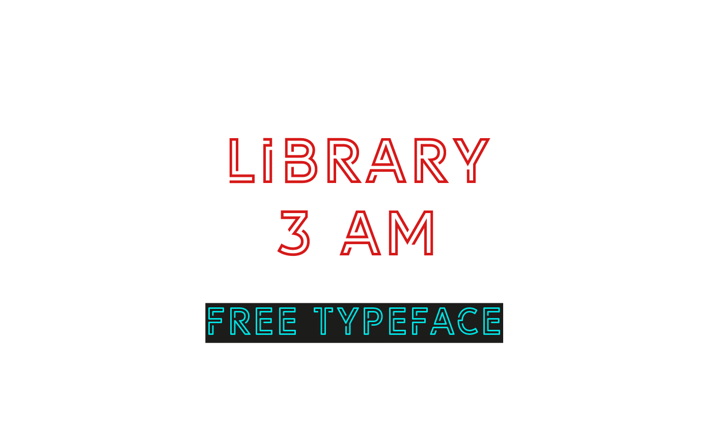 Library 3 am Medium Font preview