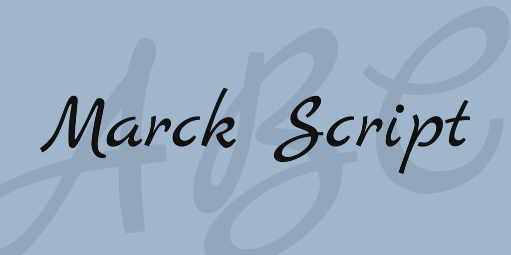 Marck Script Regular Font preview