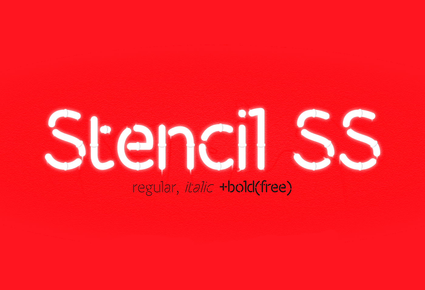Stencil SS Bold Bold Font preview