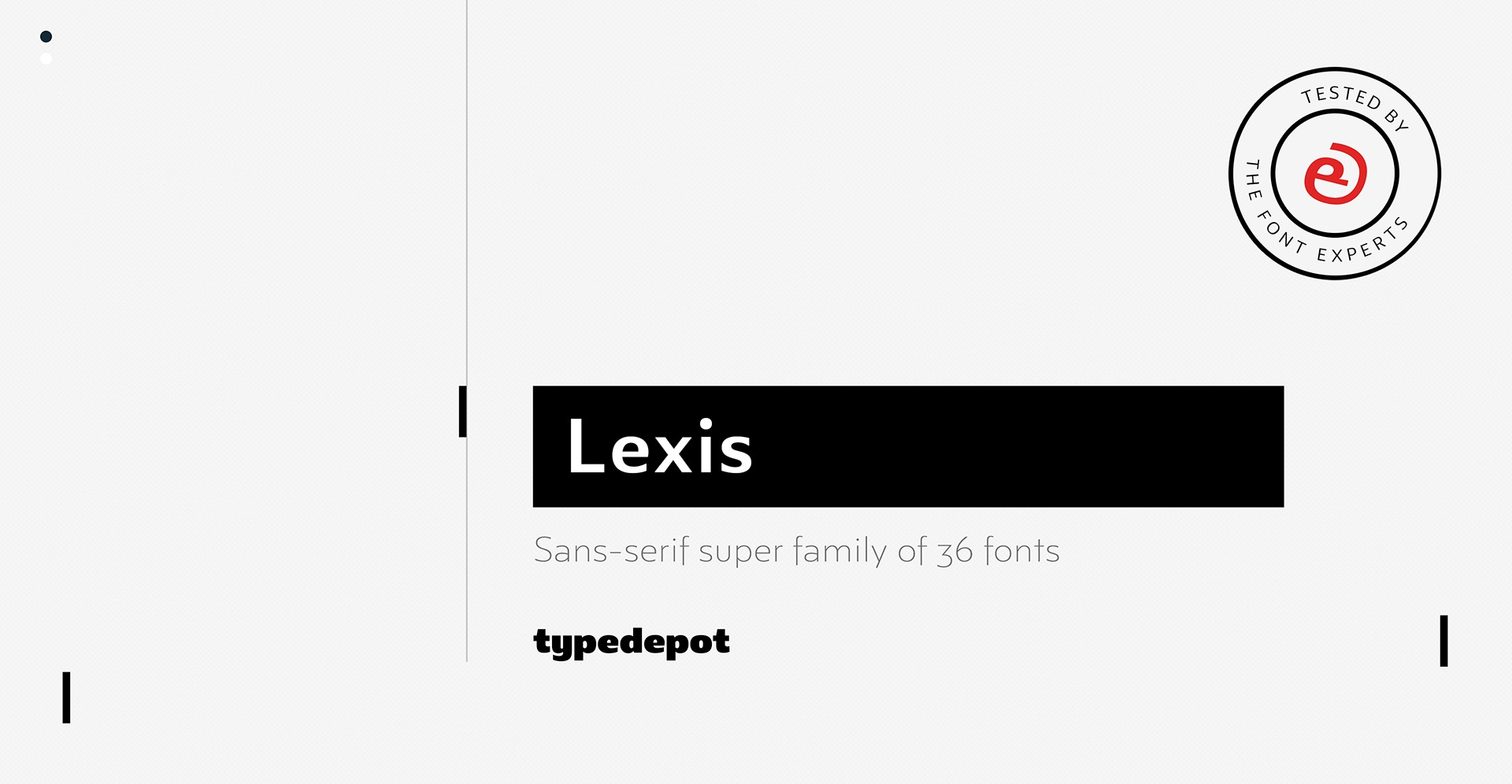 Lexis Black Font preview