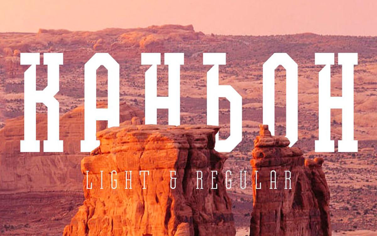 Kanyon Light Font preview
