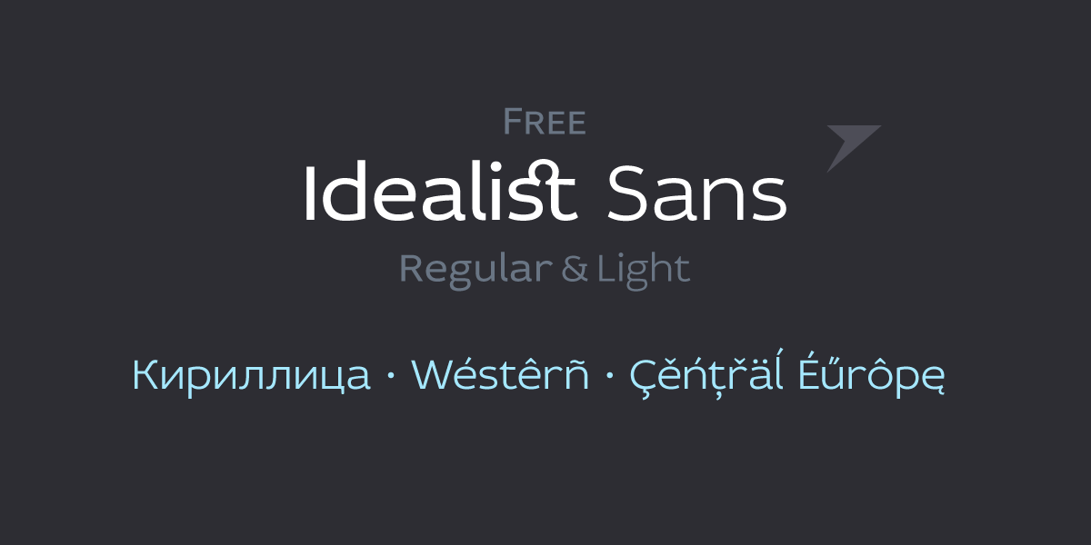 Idealist Sans Light Font preview