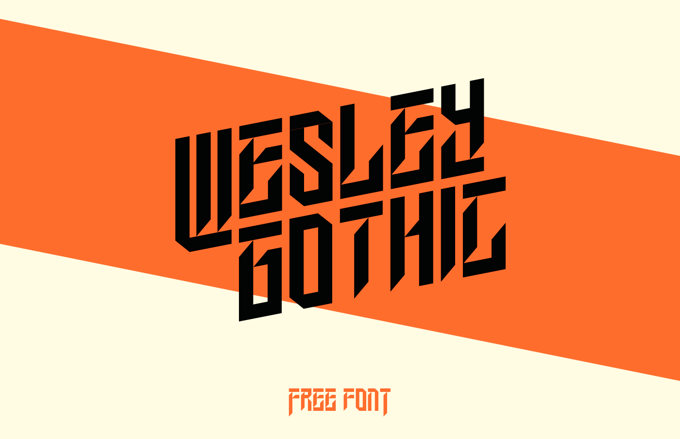 Wesley Gothic Regular Font preview