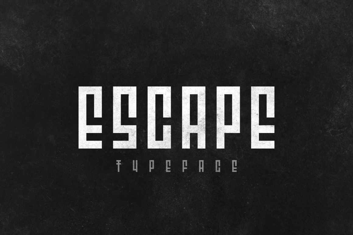 Escape Regular Font preview