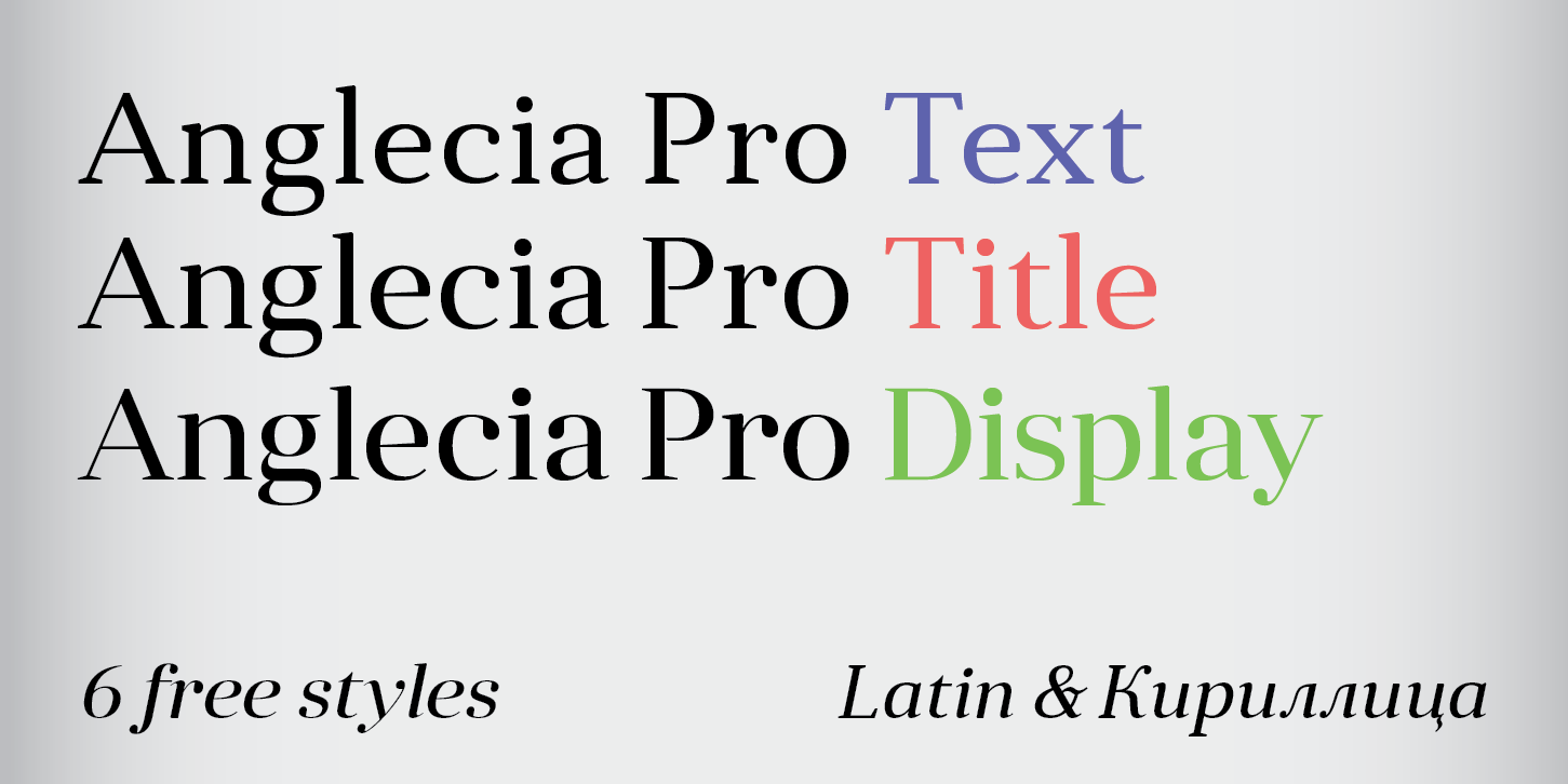 Anglecia Pro Title Regular Font preview