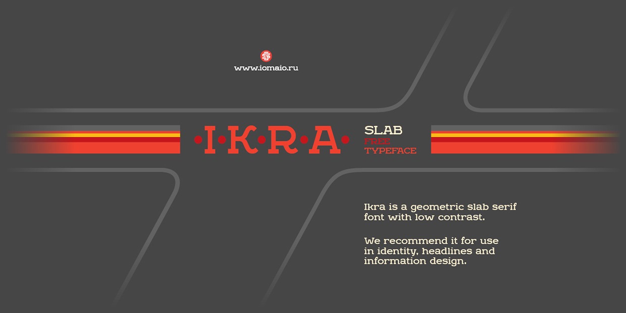 Ikra Slab Font preview