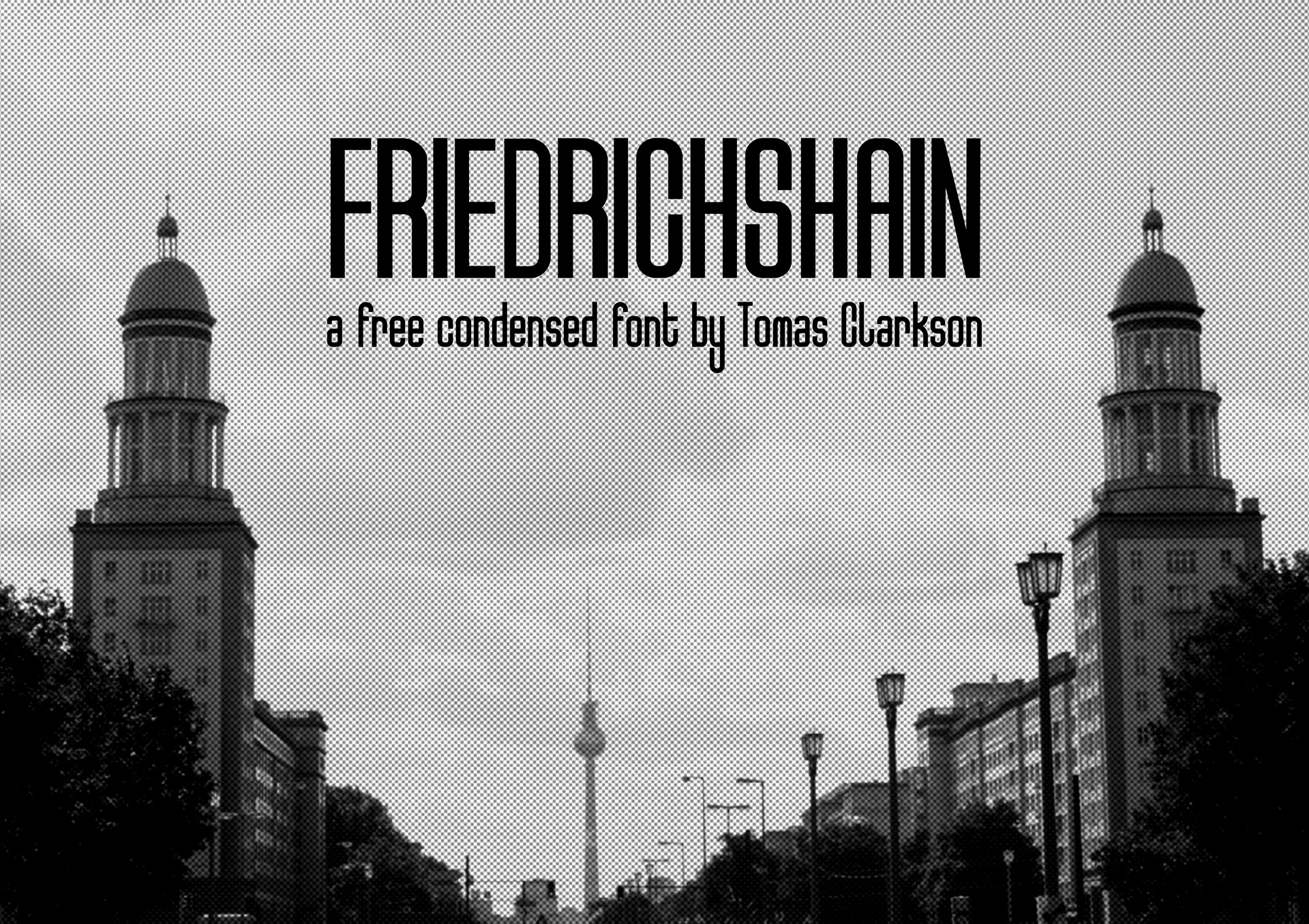 Friedrichshain Regular Font preview