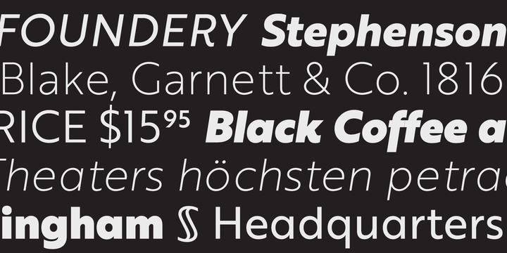 Brother 1816 Medium Font preview