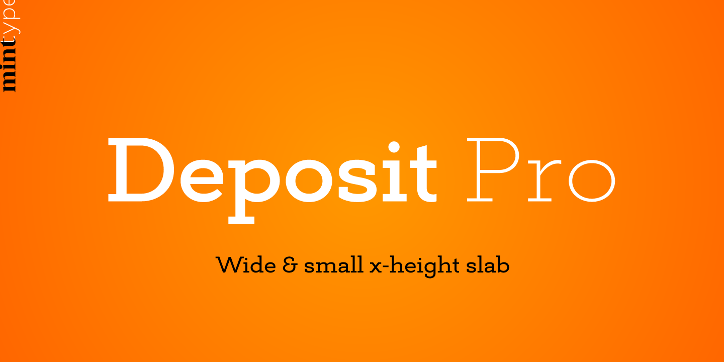 Deposit Pro Light Font preview