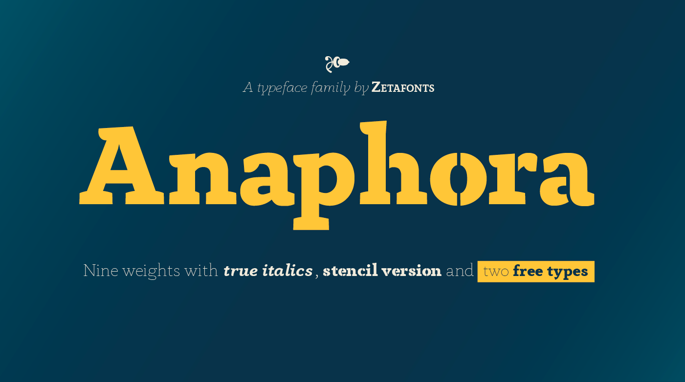 Anaphora Font preview