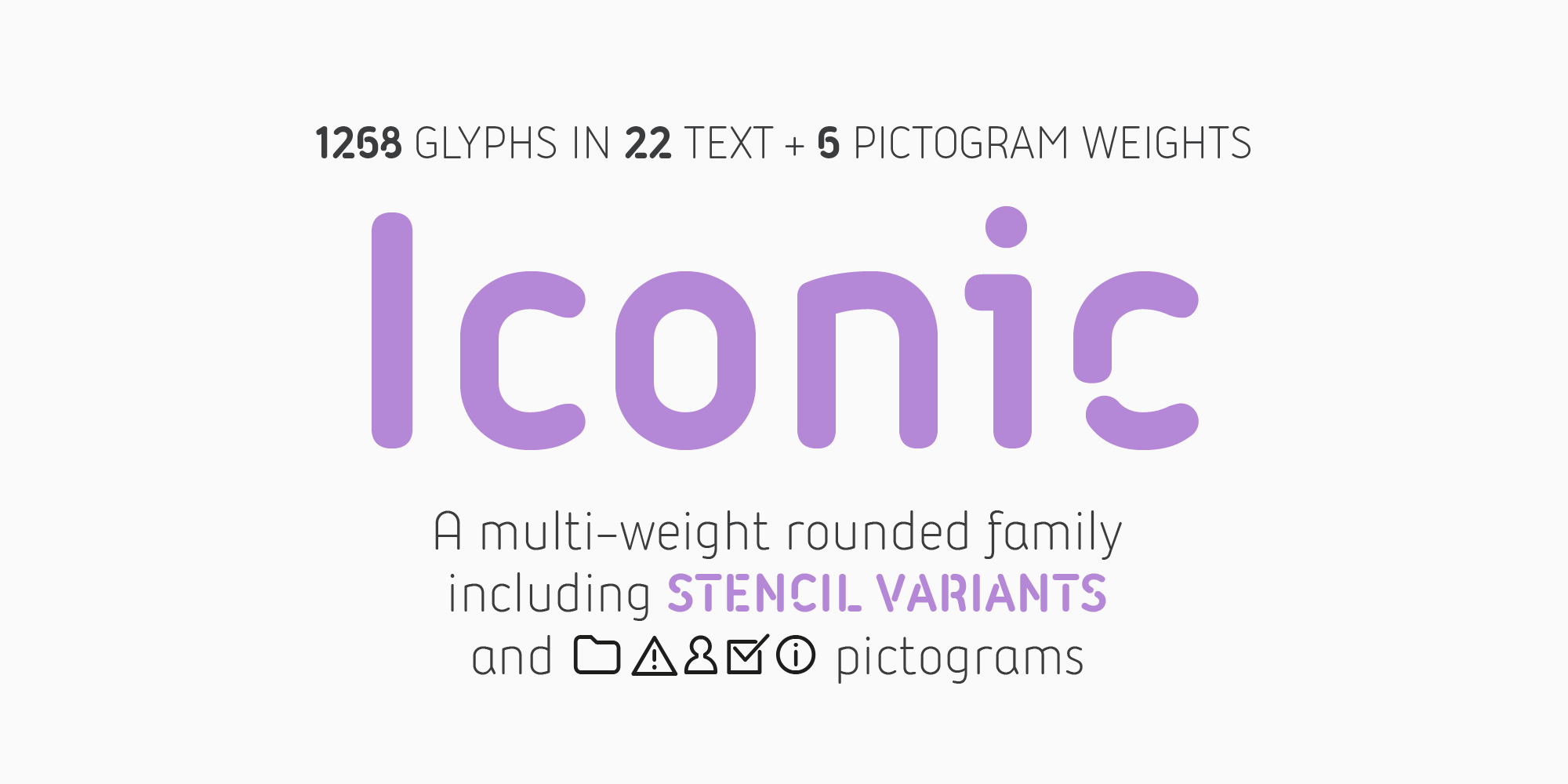 Iconic Font preview