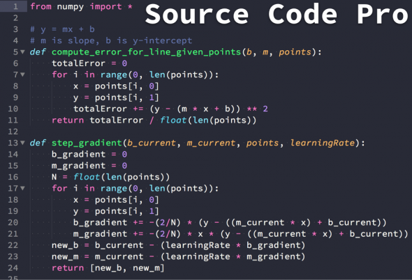 Source Code Pro Medium Font preview