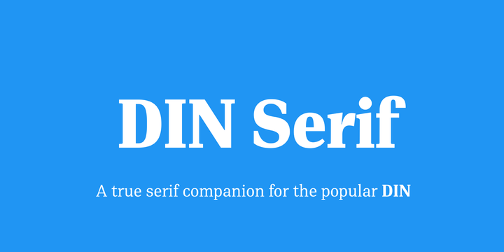 PF DIN Serif Font preview