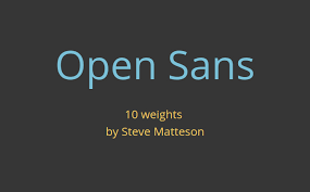 Open Sans Regular Font preview