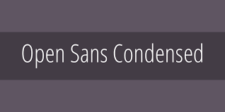Open Sans Condensed Font preview
