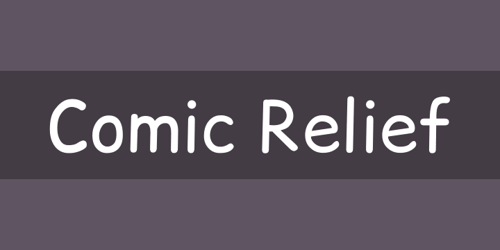 Comic Relief Font preview