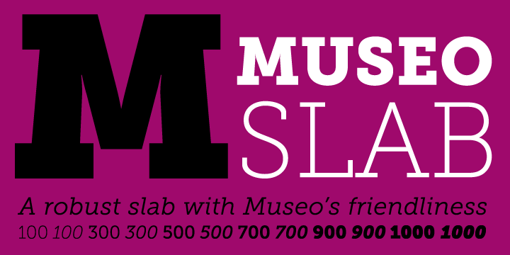 Museo Slab 500 Font preview