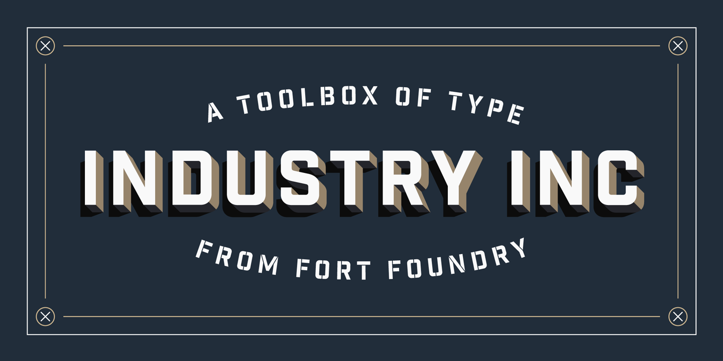 Industry Inc Font preview