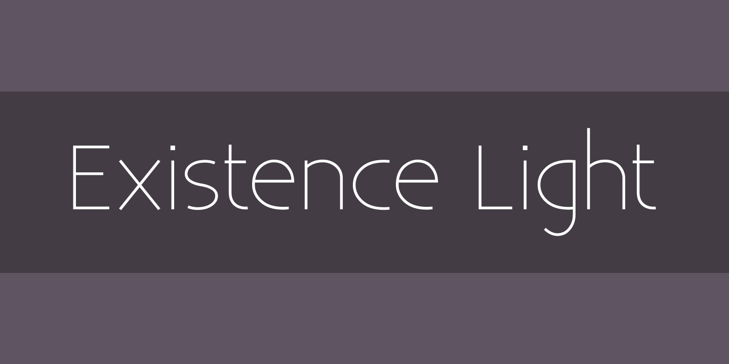Existence  Unicase Light Font preview
