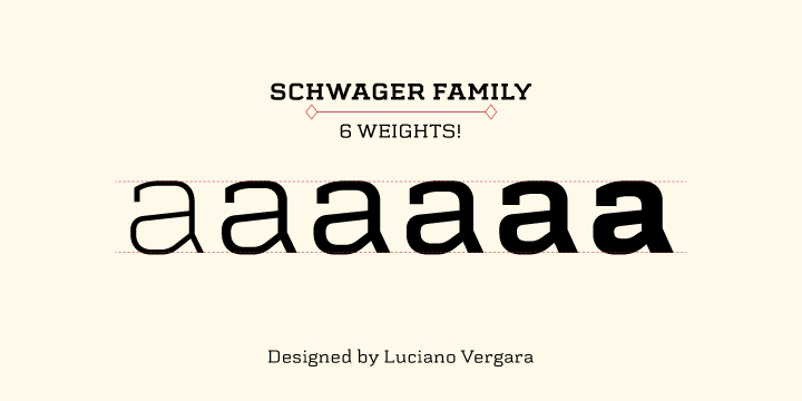 Schwager Medium Font preview