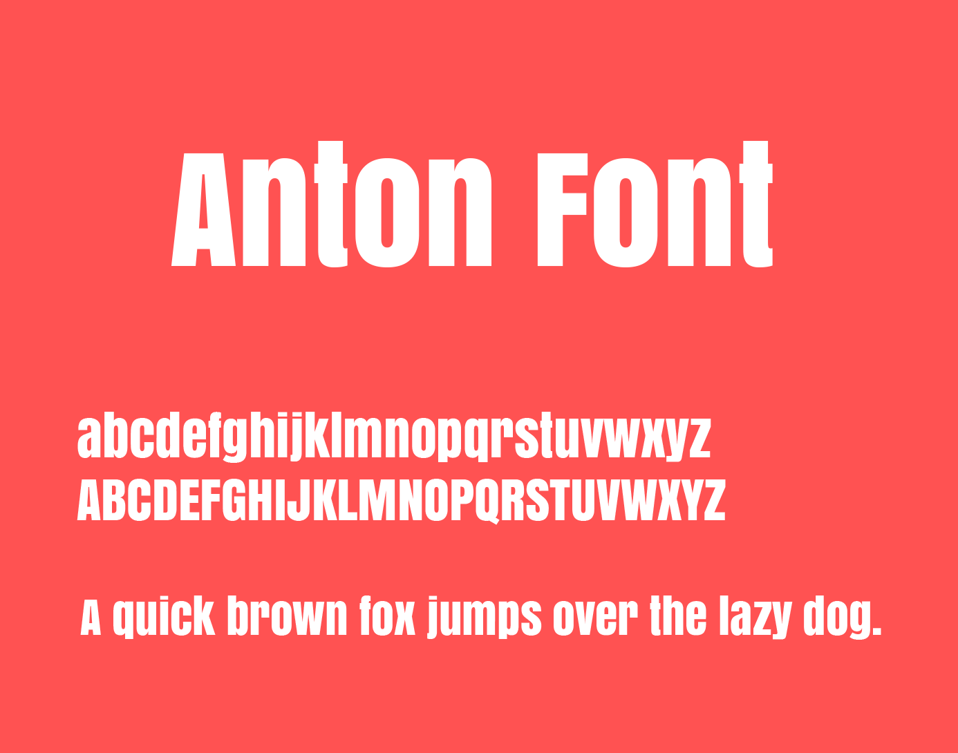 Anton Font preview