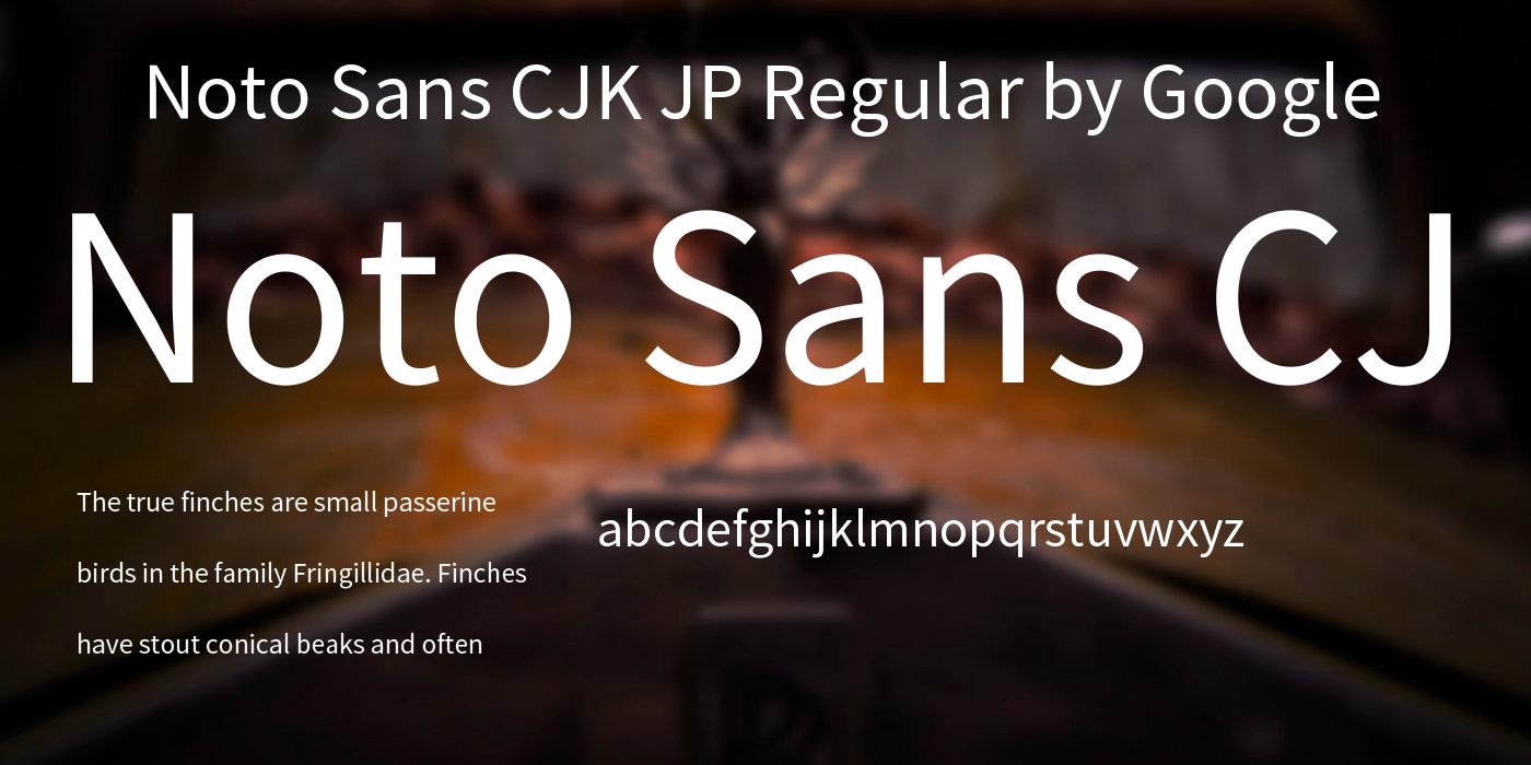 Noto Sans JP Regular Font preview