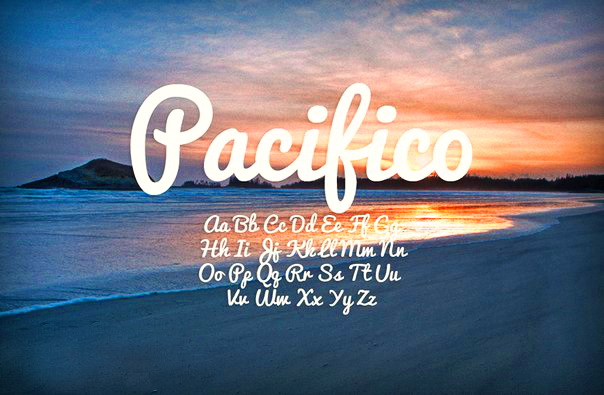 Pacifico Regular Font preview