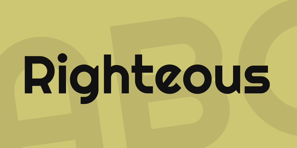Righteous Font preview
