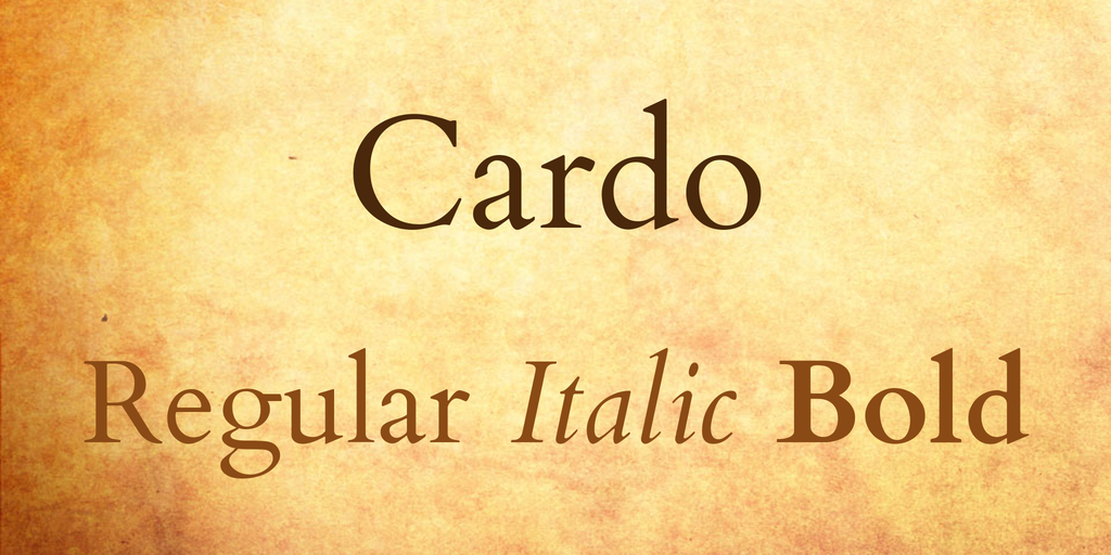 Cardo Regular Font preview