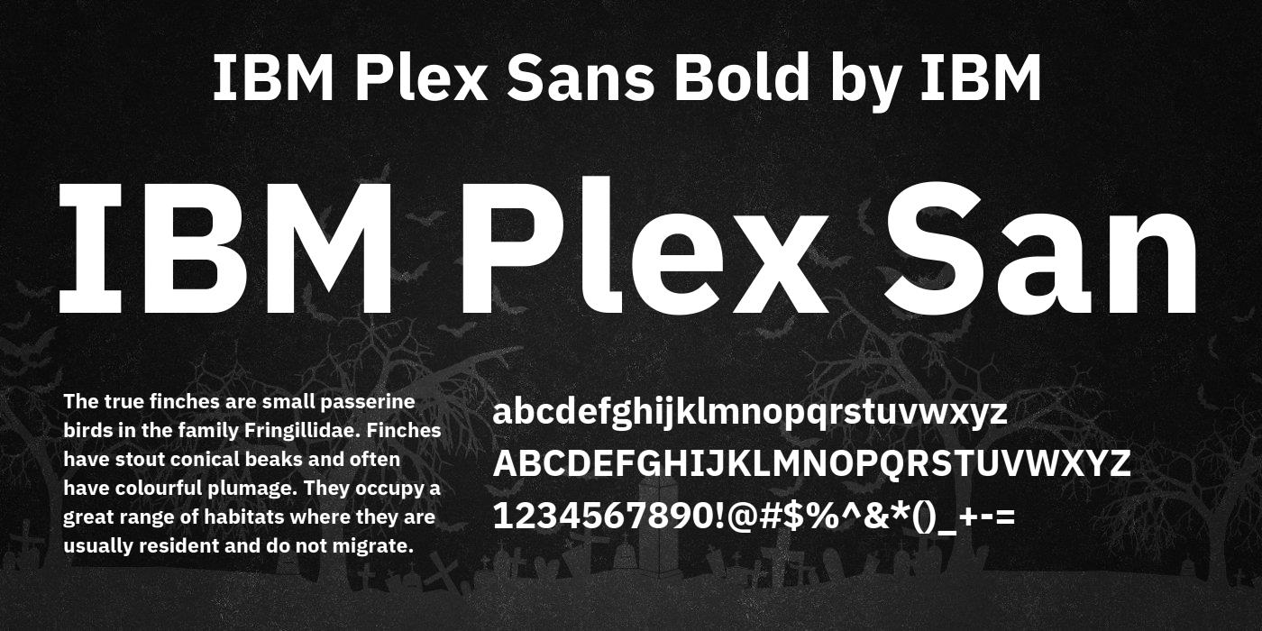 IBM Plex Sans Medium Font preview