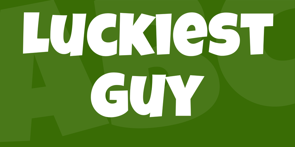 Luckiest Guy Regular Font preview