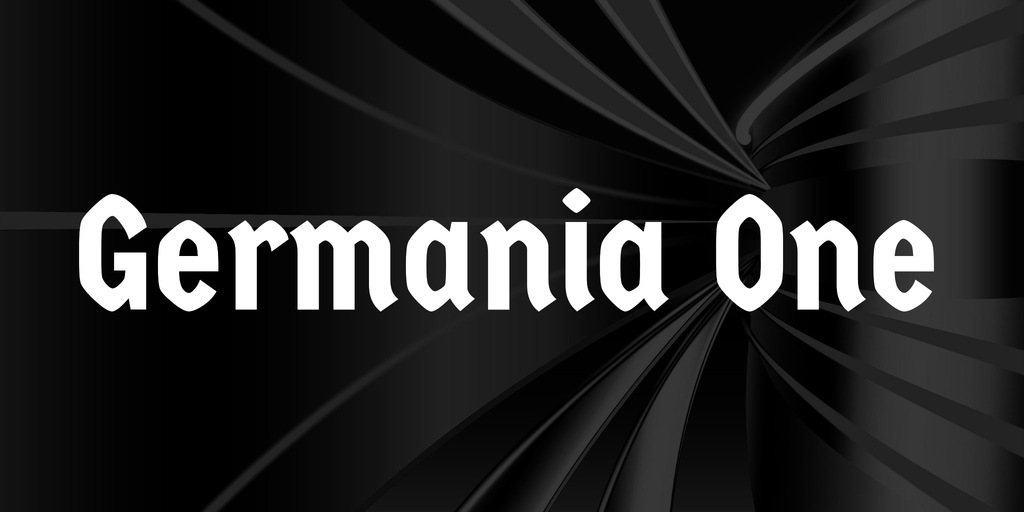 Germania One Regular Font preview