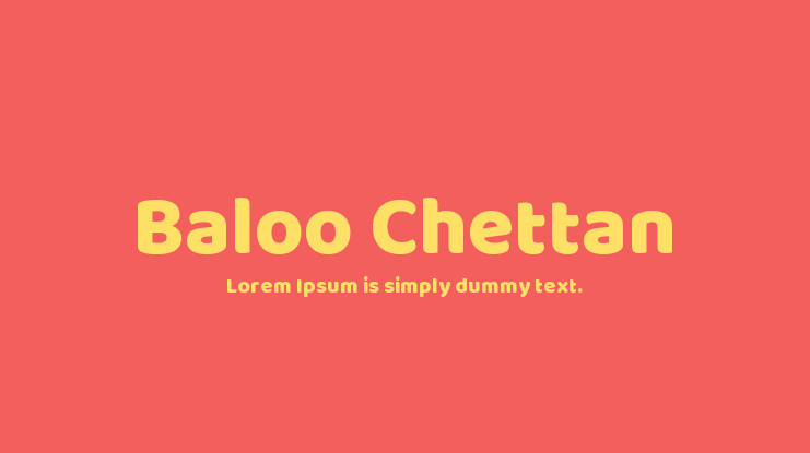 Baloo Chettan Font preview