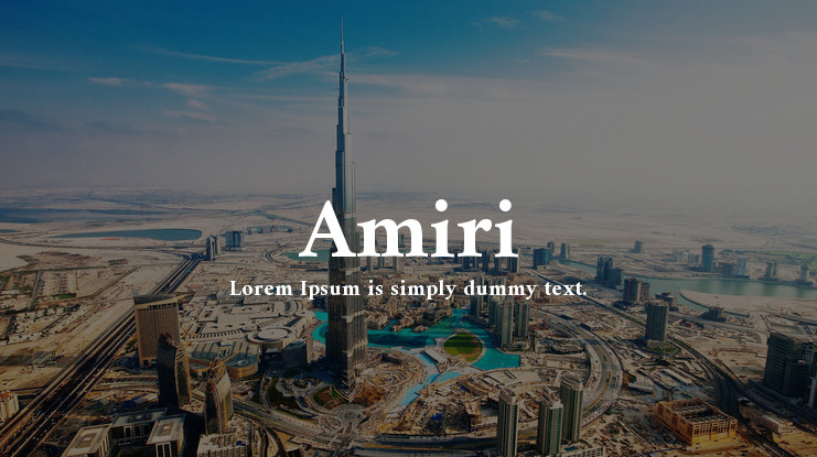 Amiri Regular Font preview