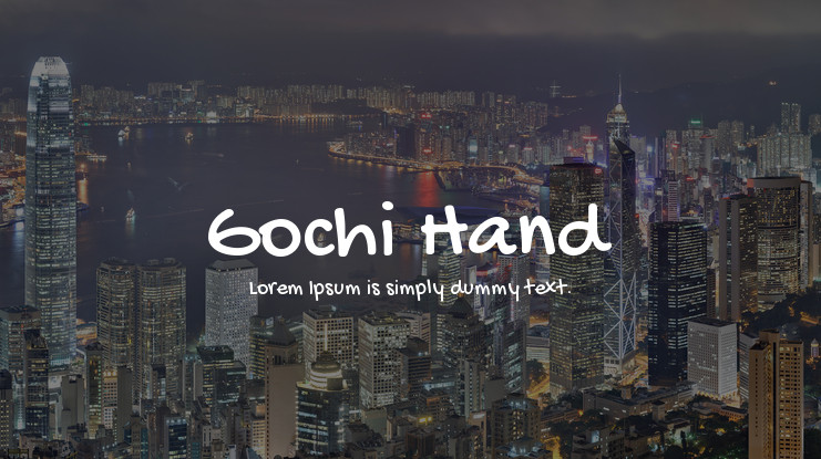 Gochi Hand Regular Font preview