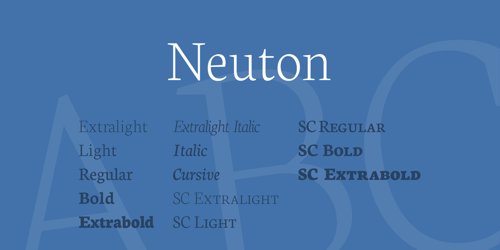 Neuton Regular Font preview