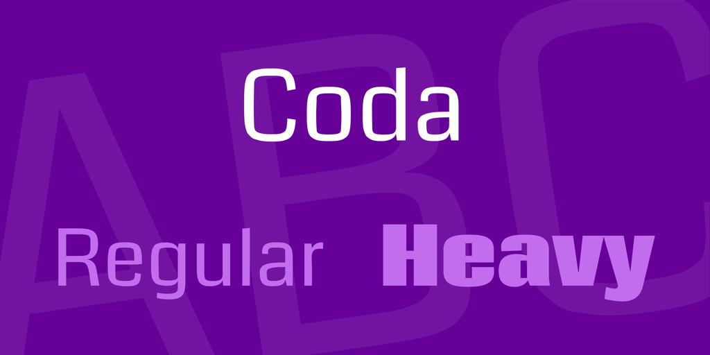 Coda Caption Extra Bold Font preview