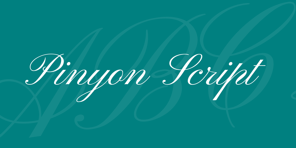Pinyon Script Regular Font preview